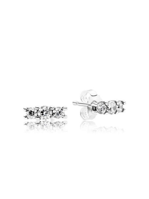 Серьги-гвоздики PANDORA Moments модель 290725CZ Фото