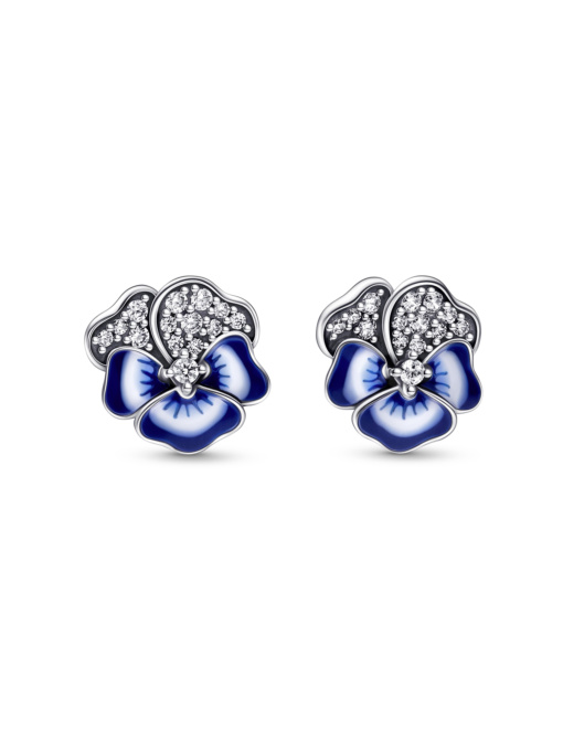 Серьги-гвоздики PANDORA Moments модель 290781C01 Фото