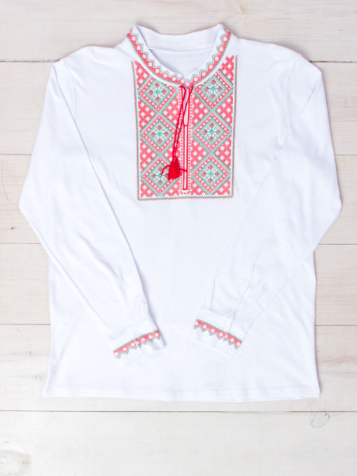 Вышитая рубашка Носи своє модель 8605-038-22-chervonij-zelenij Фото