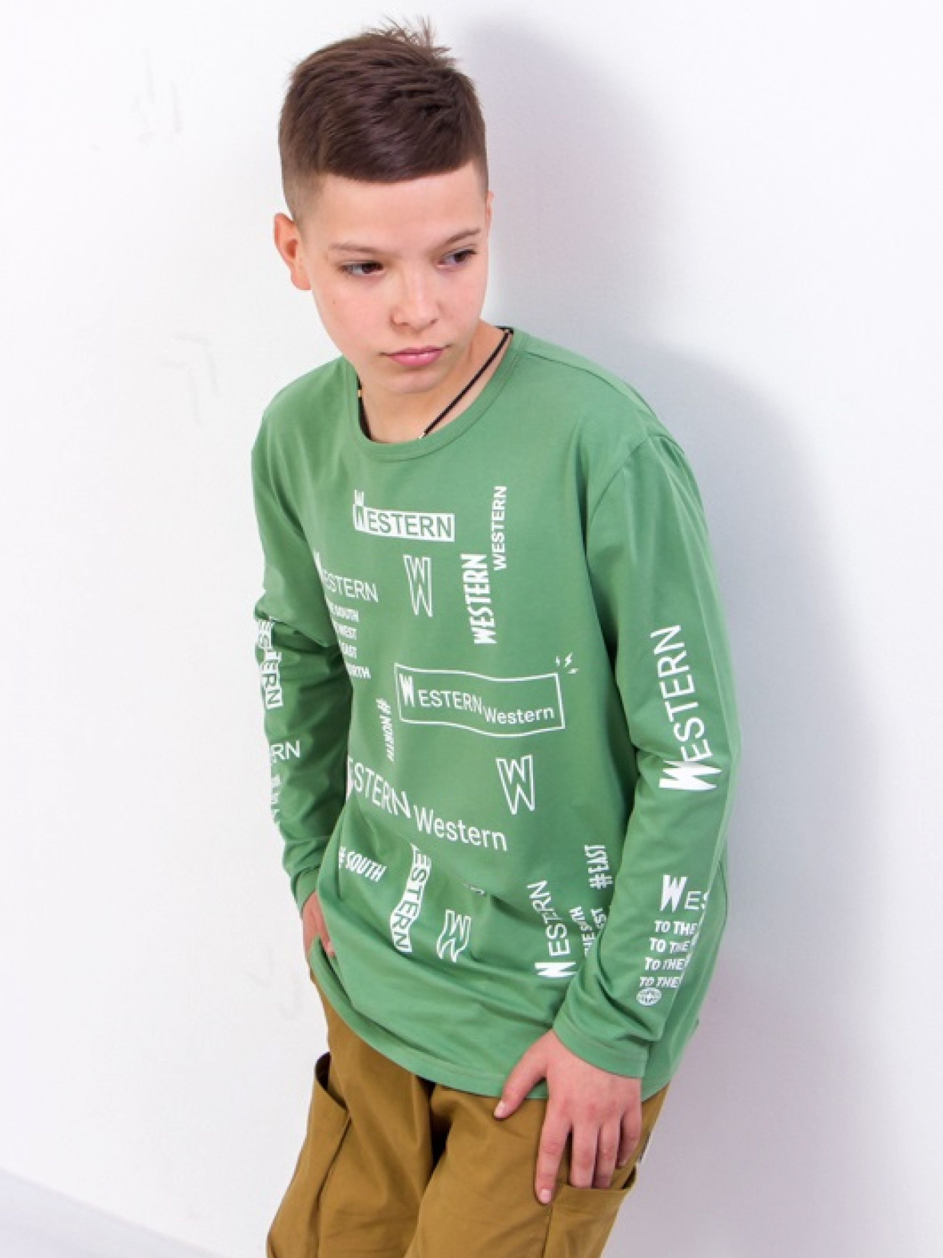 Лонгслів Носи своє модель 6363-036-33-fstashkovij-nadpisi Фото