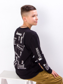 Лонгслив Носи своє модель 6363-036-33-chornij-nadpisi Фото
