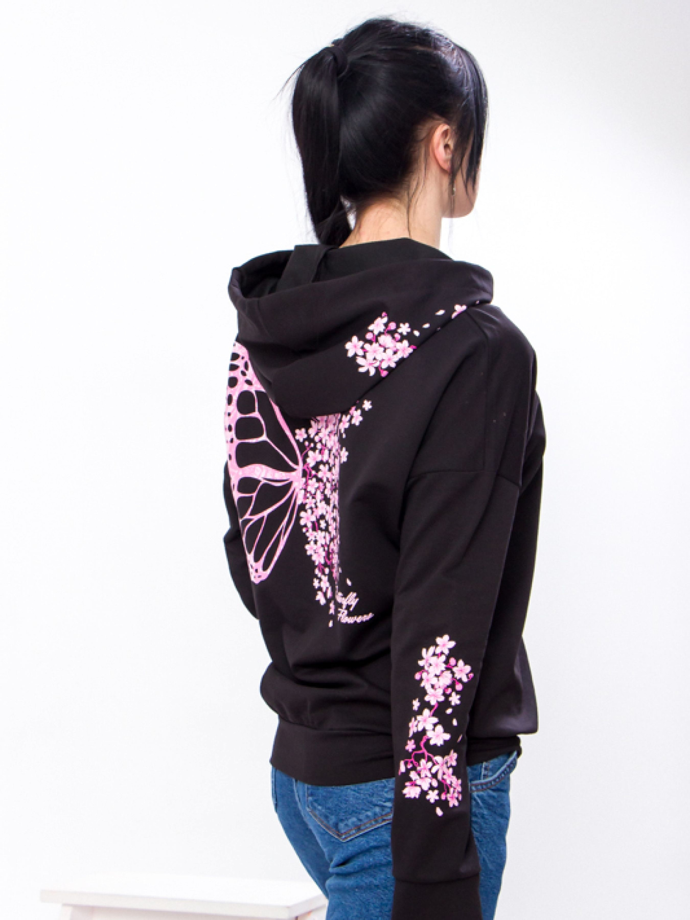 Худи Носи своє модель 8155-057-33-chornij-sakura Фото