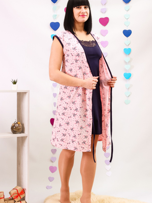 Ночная рубашка Носи своє модель 8077-002-kvti-na-rozhevomu Фото