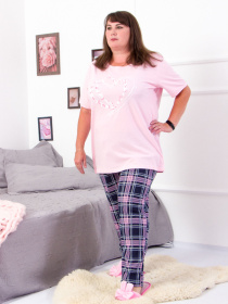 Пижама Носи своє модель 8120-002-33-serce-kltinka-rozhevij Фото