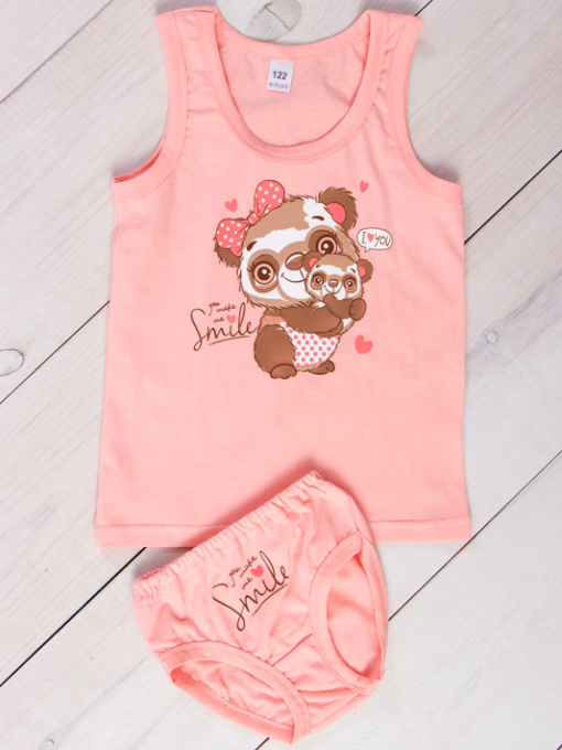 Комплект белья Носи своє модель 6087-001-33-1-panda-persik Фото