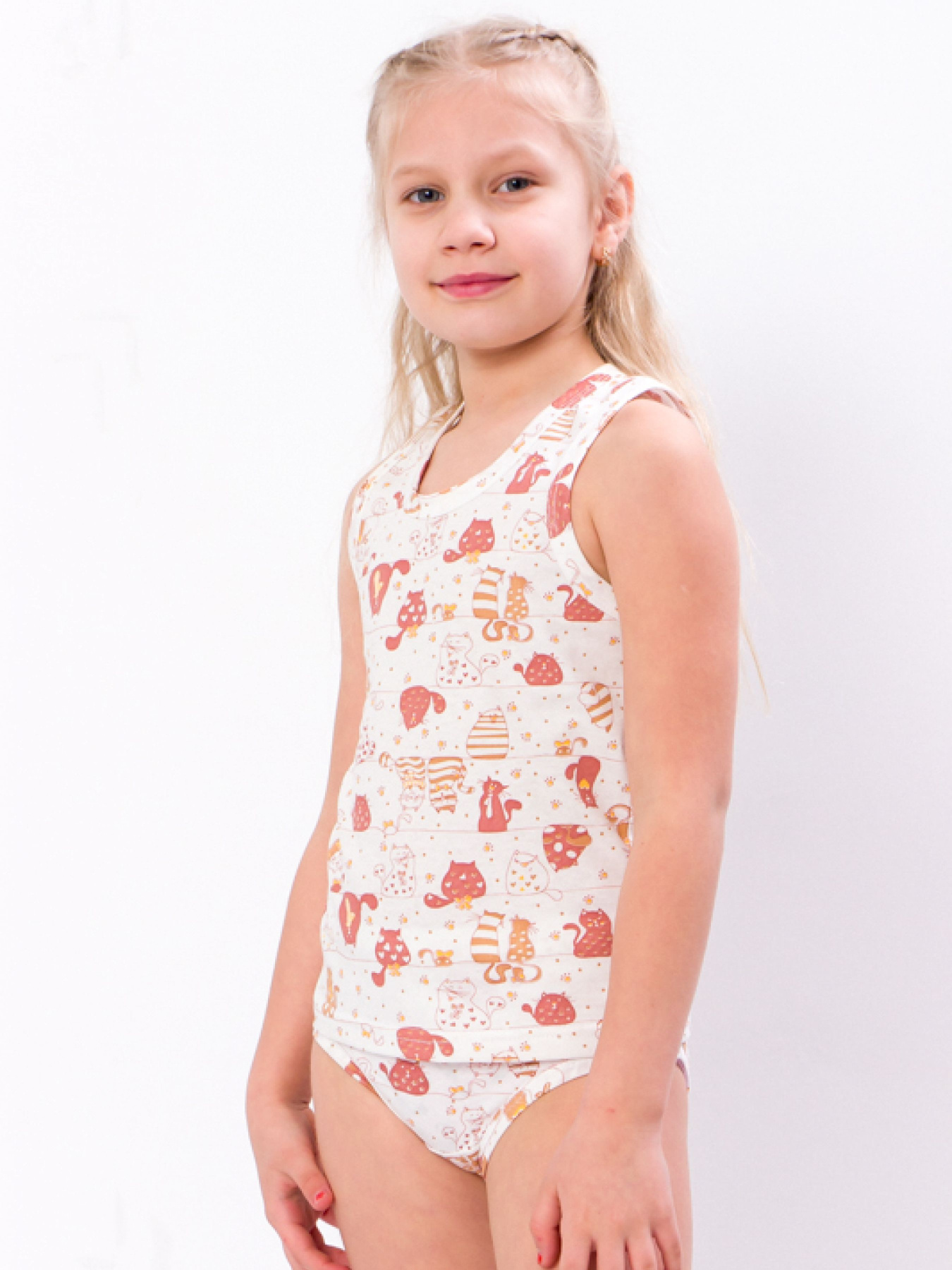 Комплект белья Носи своє модель 9687-002V-kotiki-molochnij Фото