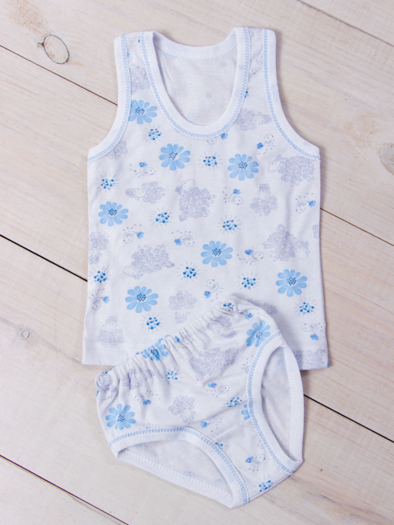 Комплект белья Носи своє модель 9687-002V-ovechka-romashka-blakitnij Фото