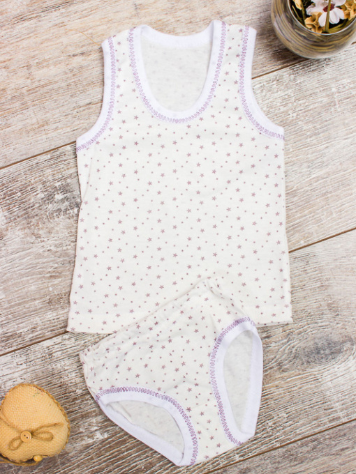 Комплект белья Носи своє модель 9687-002V-zrochki-molochnij Фото