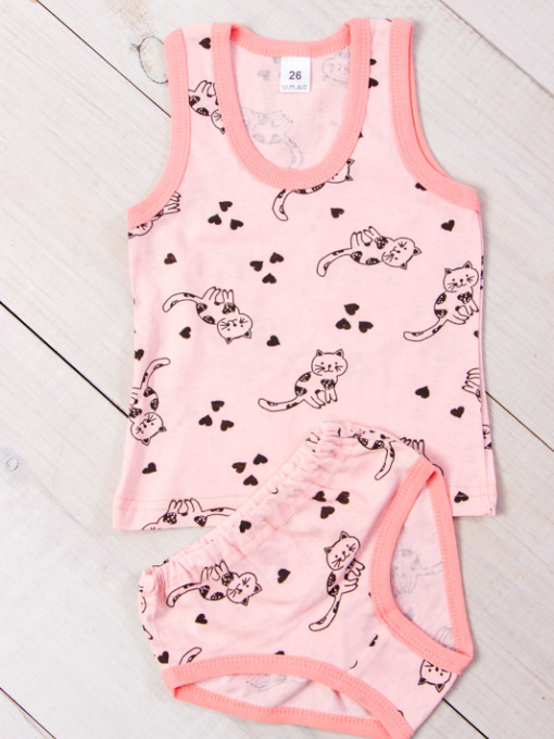 Комплект белья Носи своє модель 9687-002V-kotiki-persik Фото