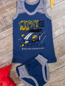 Комплект белья Носи своє модель 9976-008-33-chorn-sinj-sportcar Фото