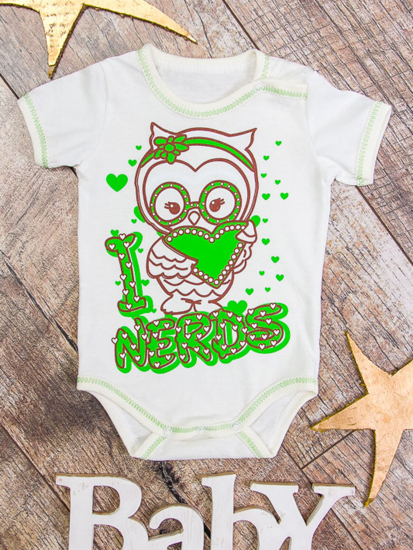 Боди для младенцев Носи своє модель 5011-001-33-1-5-molochnij-sova Фото