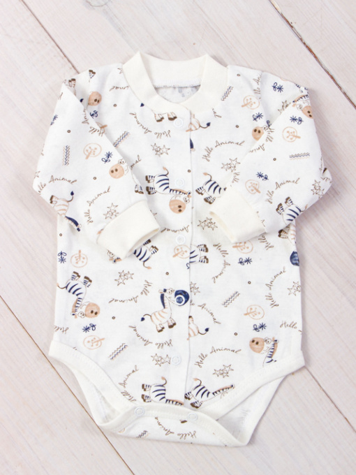Боди для младенцев Носи своє модель 5047-002-5-zebra-molochnij Фото