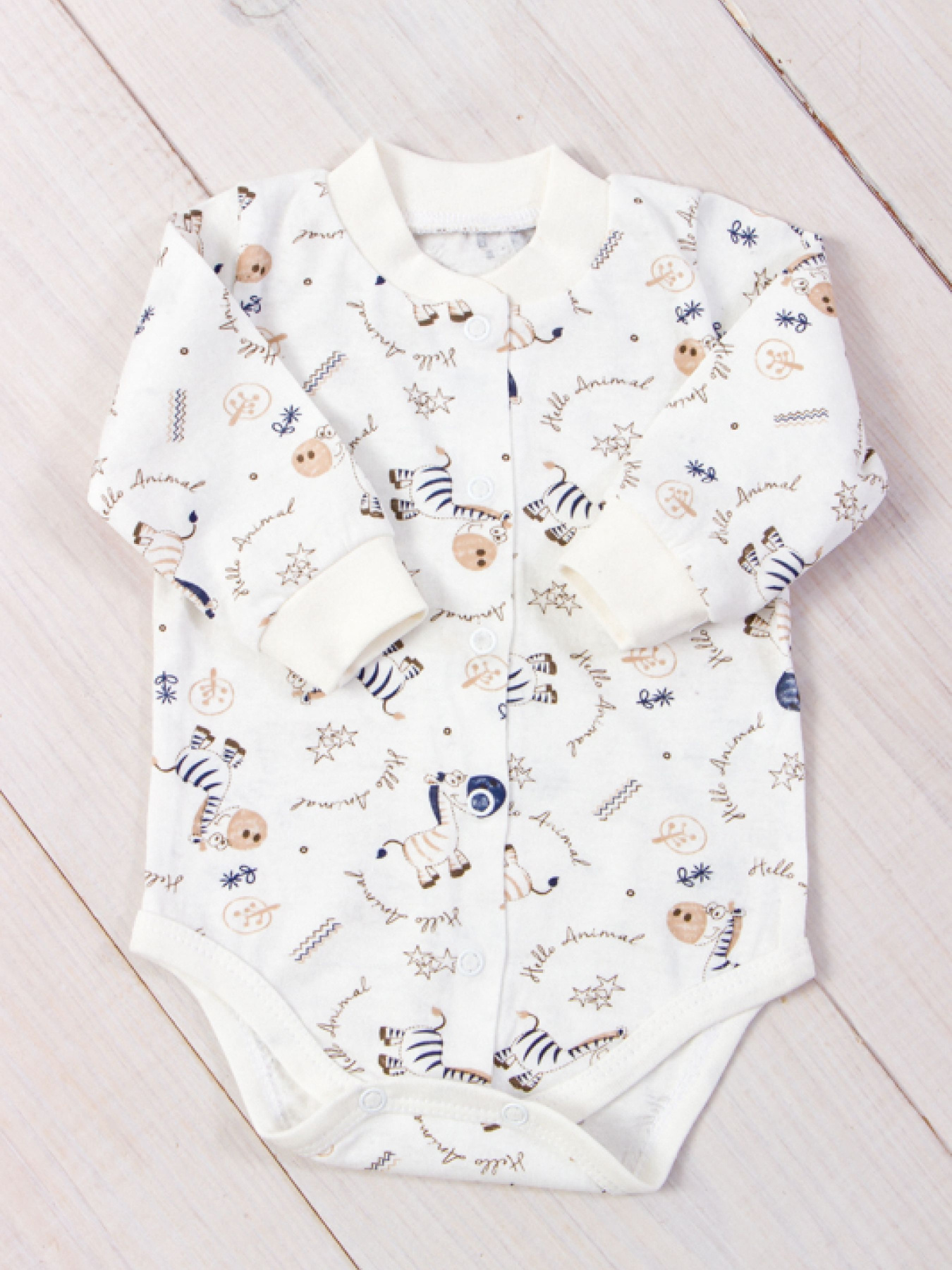 Боди для младенцев Носи своє модель 5047-002-5-zebra-molochnij Фото