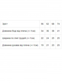 Боди для младенцев Носи своє модель 5047-002-5-vzochki-molochnij Фото