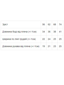 Боди для младенцев Носи своє модель 5047-002-4-mshka-molochnij Фото