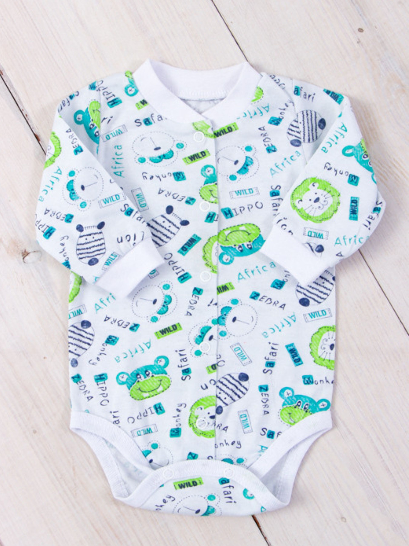 Боді для немовлят Носи своє модель 5047-002-4-zvrqta-blij Фото