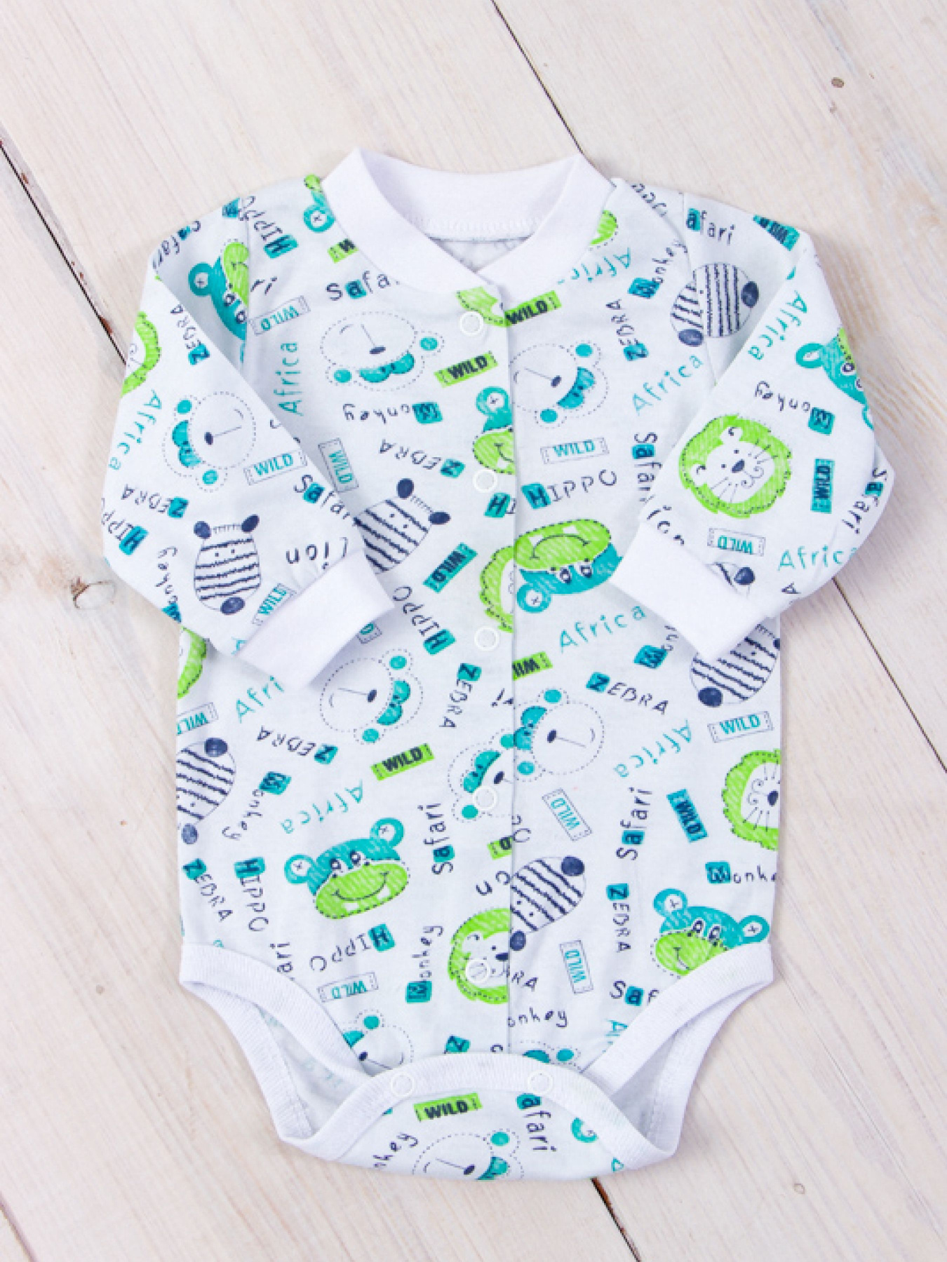 Боді для немовлят Носи своє модель 5047-002-4-zvrqta-blij Фото