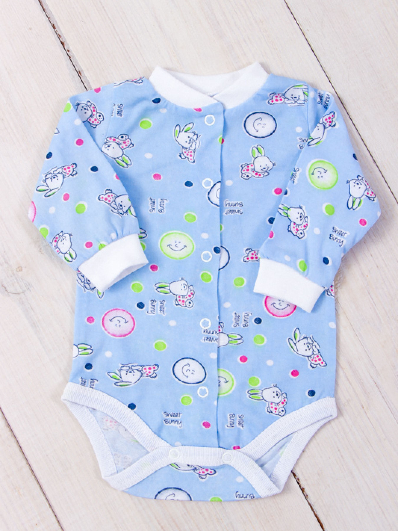 Боди для младенцев Носи своє модель 5047-002-4-zajka-blakitnij Фото