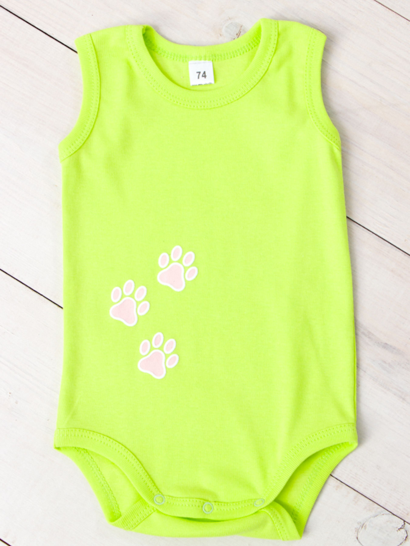 Боди для младенцев Носи своє модель 5067-008-33-5-salatovij-lapki Фото