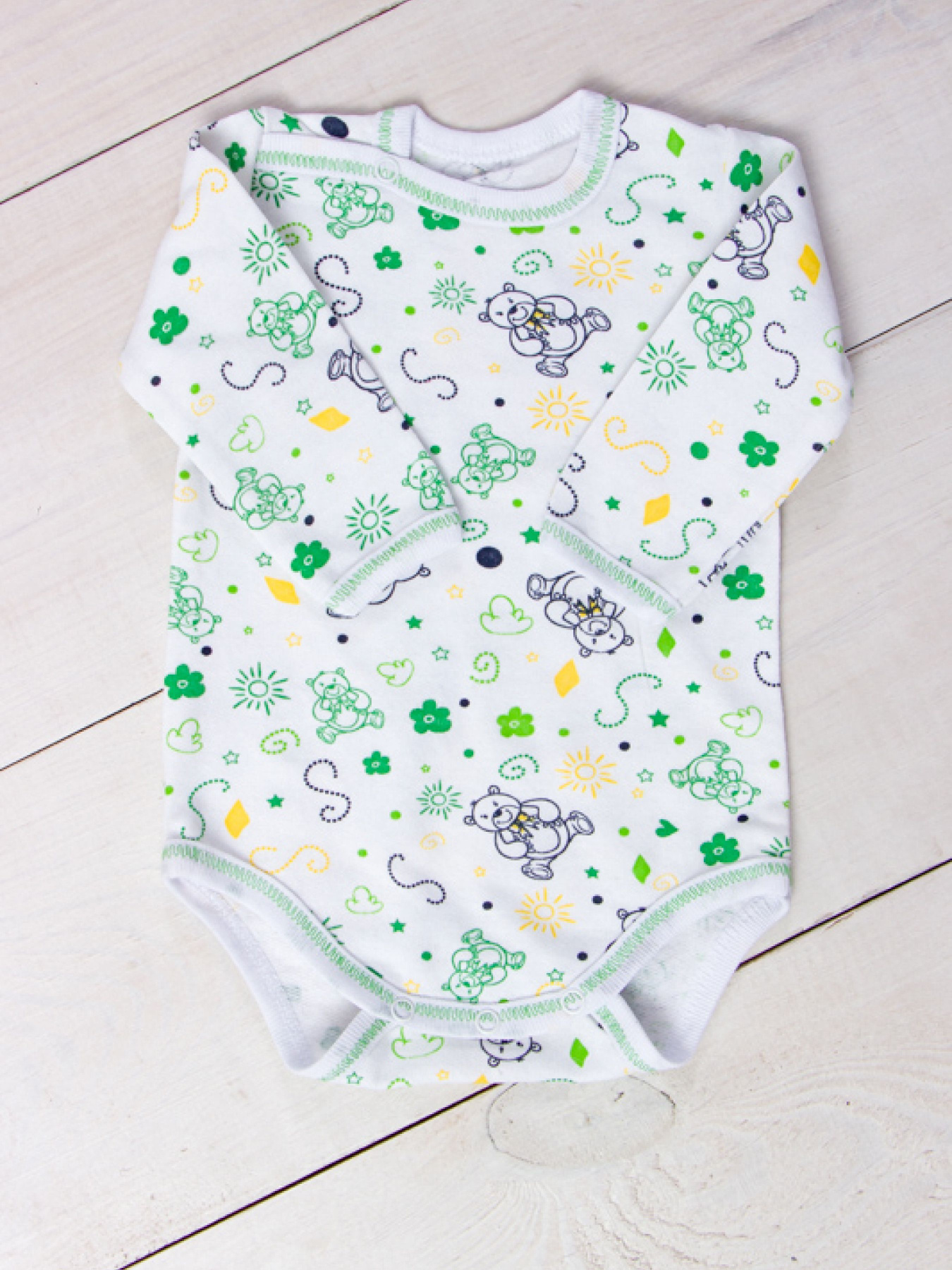 Боди для младенцев Носи своє модель 5010-024-4-mshka-zelenij-na-blomu Фото