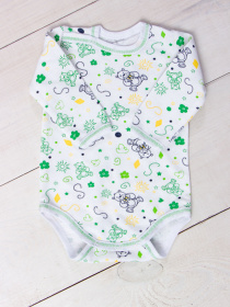 Боді для немовлят Носи своє модель 5010-024-4-mshka-zelenij-na-blomu Боді для немовлят Носи своє модель 5010-024-4-mshka-zelenij-na-blomu Фото