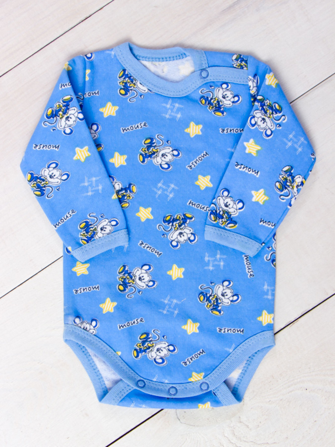 Боди для младенцев Носи своє модель 5010-024-4-mishenq-blakitnij Фото