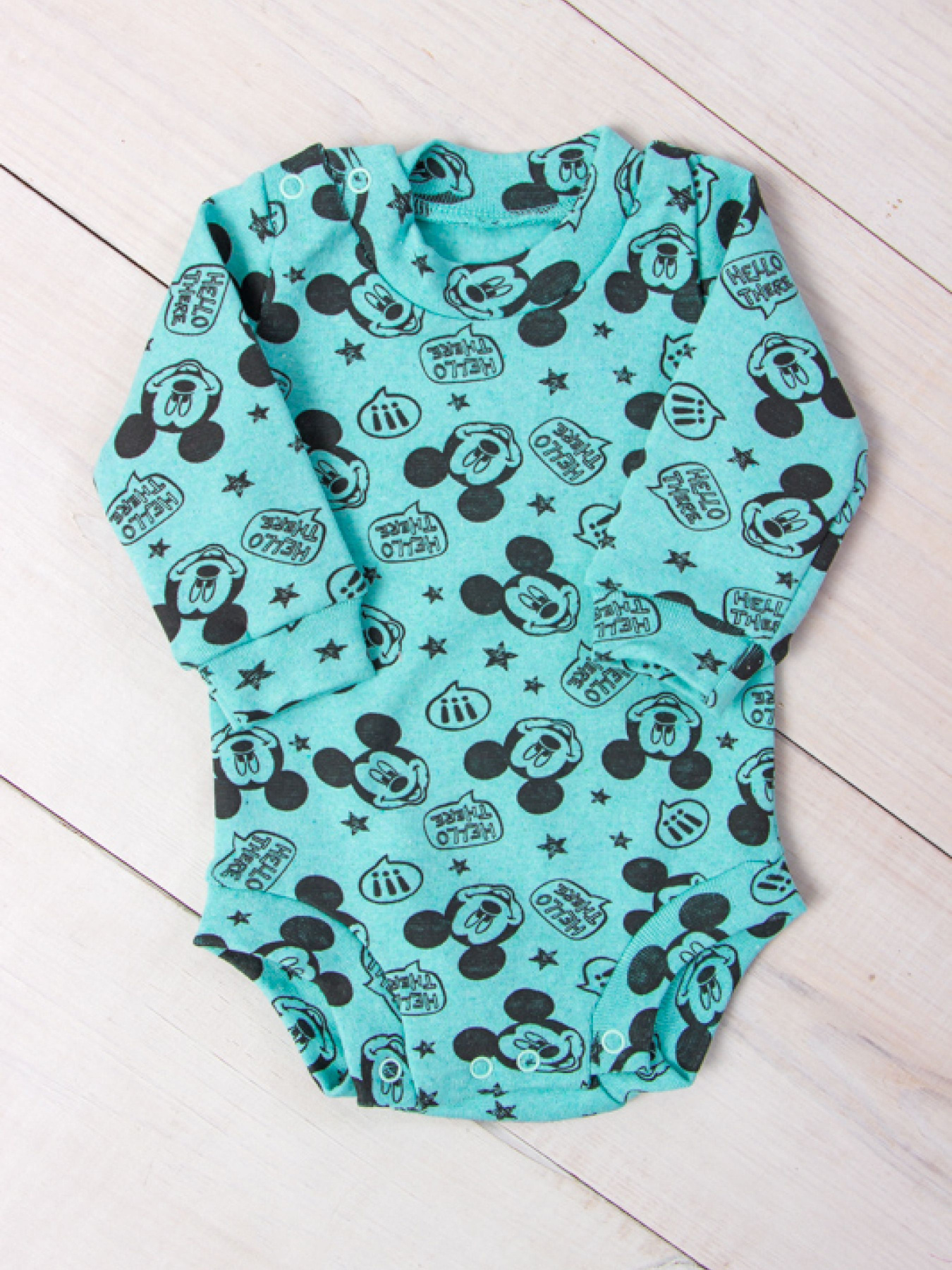 Боди для младенцев Носи своє модель 9511-063-4-mkk-mentol-hello Фото