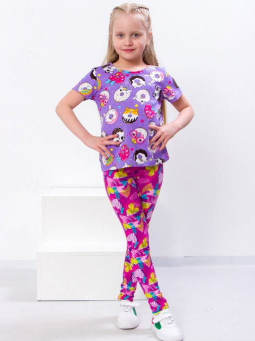 Леггинсы Носи своє модель 6000-043-serdechka-na-malinovomu Фото