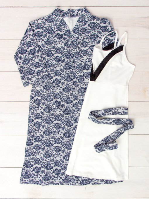 Домашний костюм Носи своє модель 8000-002-molochnij-sinj Фото