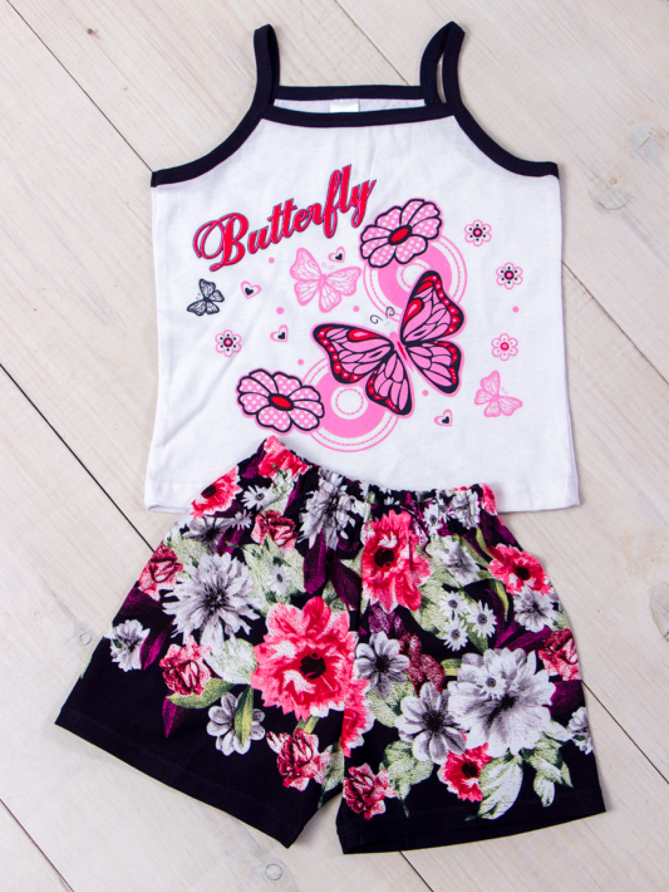 Пижама Носи своє модель 6120-002-33-meteliki-kvti-na-temno-sinxomu Фото