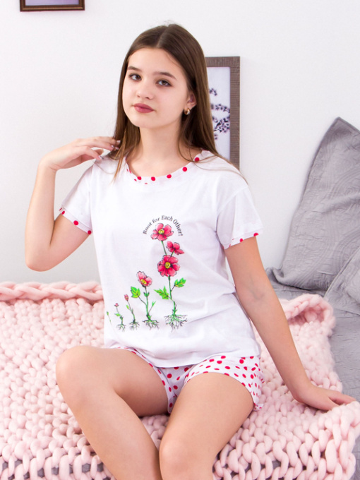 Пижама Носи своє модель 6178-002-33-blij-goroh-chervonij Фото