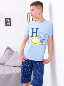 Пижама Носи своє модель 6245-002-33-1-geometrq-temno-sinj Фото