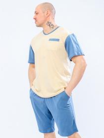 Пижама Носи своє модель 8196-001-bezh-temna-lazurx Фото