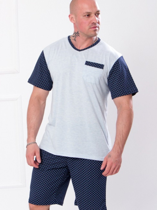 Піжама Носи своє модель 8128-002-rombi-chornilxno-sinj Фото