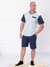 Пижама Носи своє модель 8128-002-rombi-chornilxno-sinj Пижама Носи своє модель 8128-002-rombi-chornilxno-sinj Фото