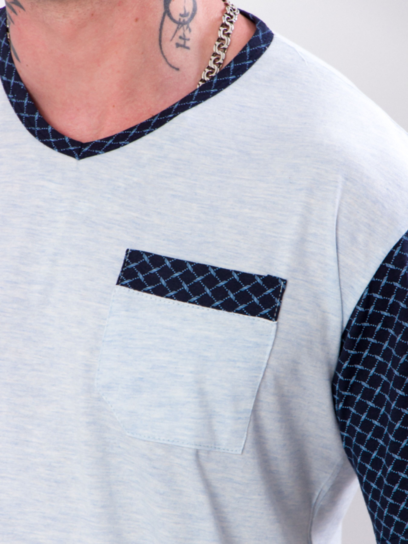 Пижама Носи своє модель 8094-002-rombi-chornilxno-sinj Фото