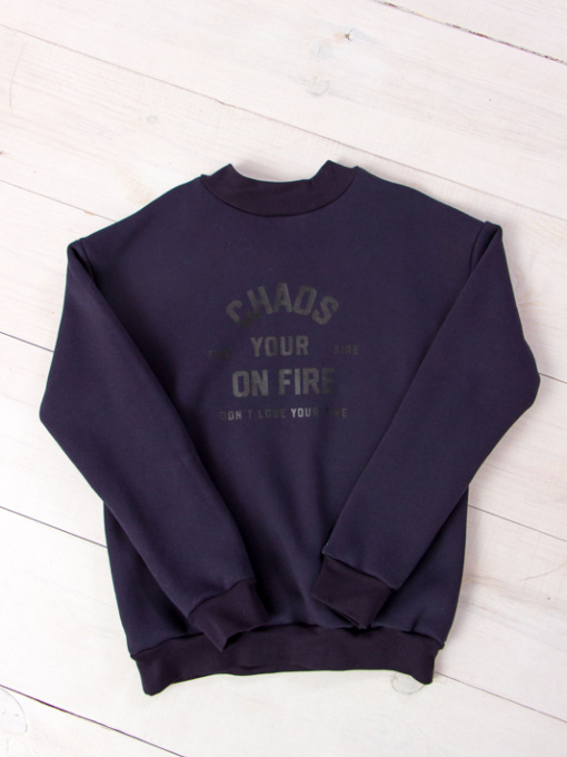 Світшот Носи своє модель 6235-025-33-chornilxno-sinj Фото