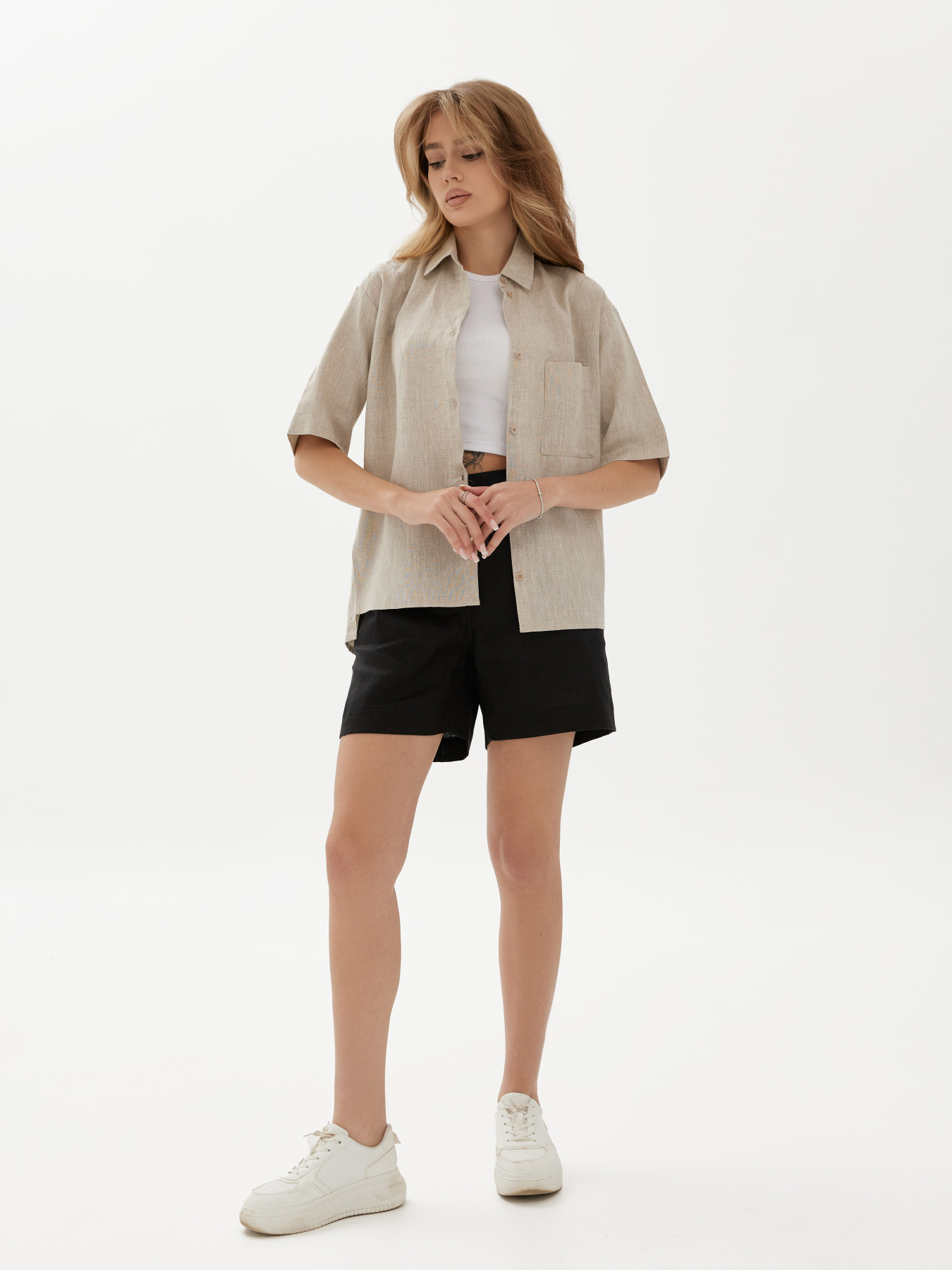 Рубашки Feel and Fly Sara Naturale модель 0320330 Рубашки Feel and Fly Sara Naturale модель 0320330 Фото