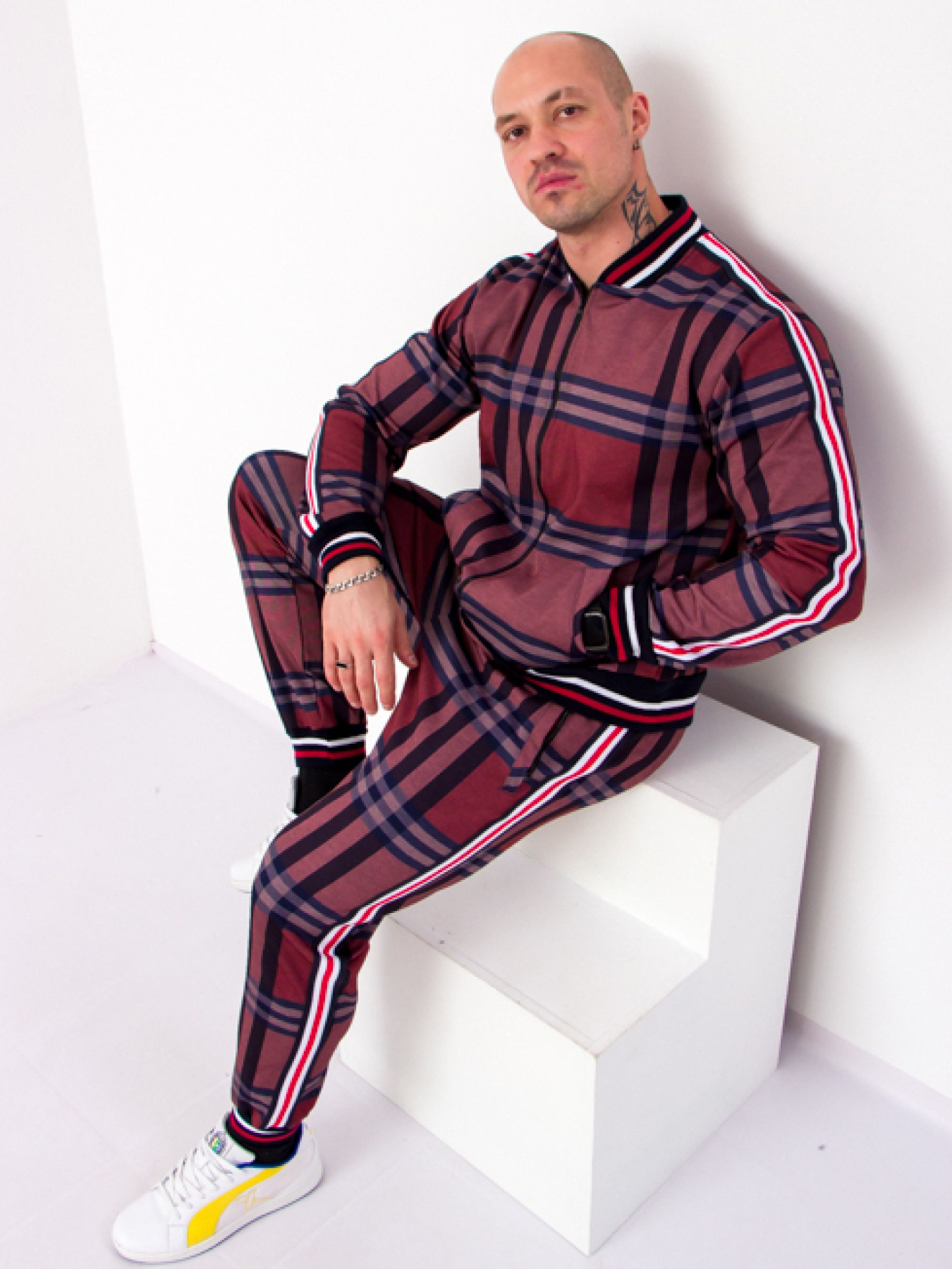 Повсякденний костюм Носи своє модель 8136-093-bordovij Фото