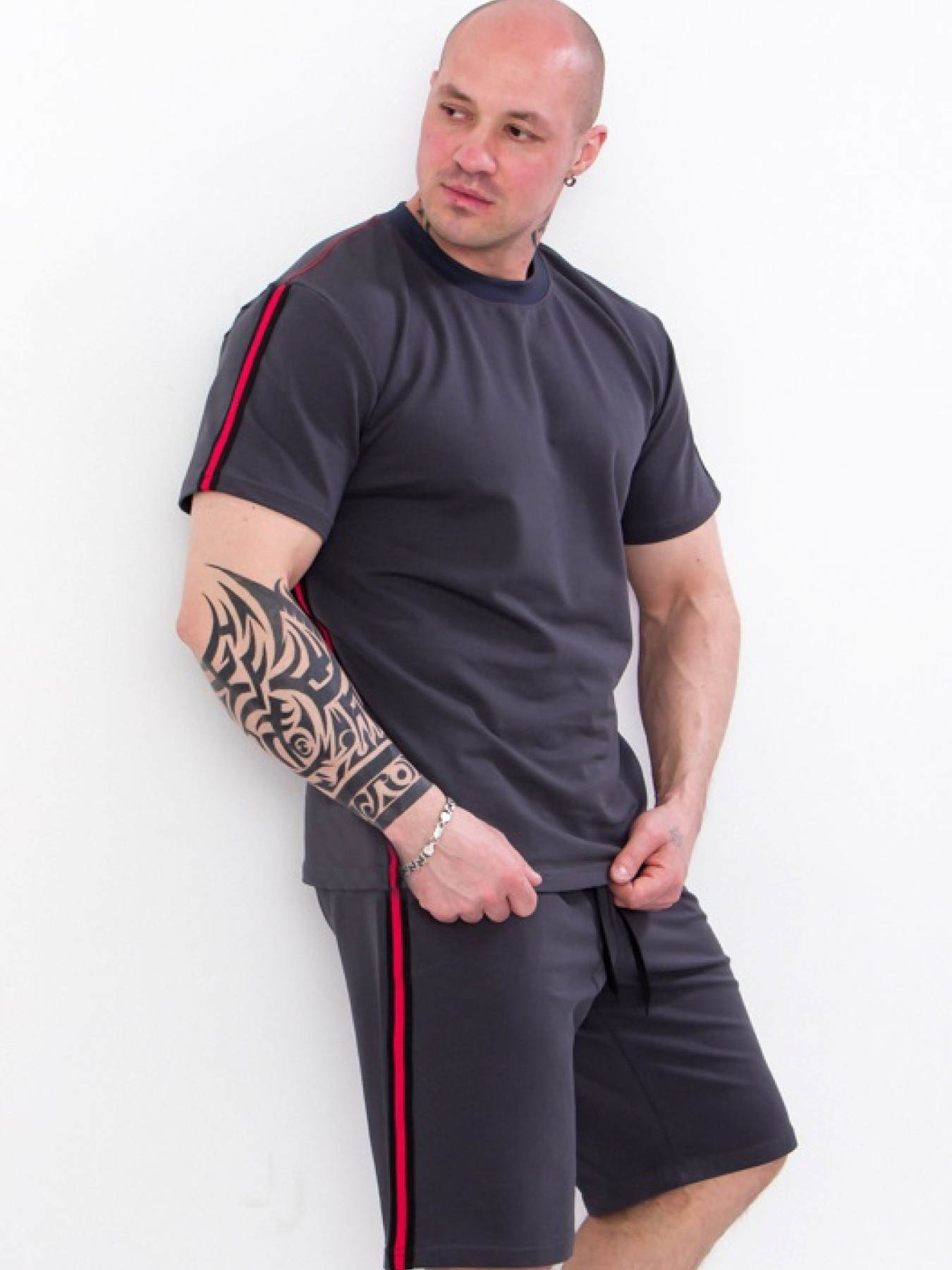 Повседневный костюм Носи своє модель 8193-057-temnij-graft Фото