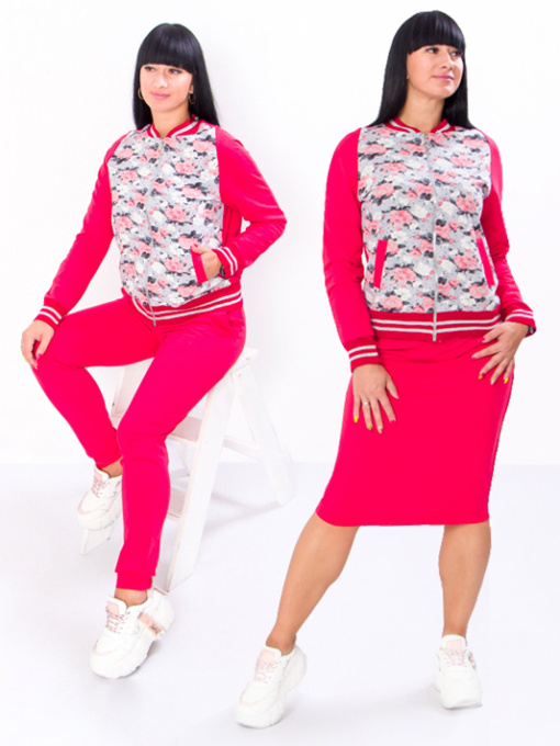 Повсякденний костюм Носи своє модель 8093-057-chervonij Фото