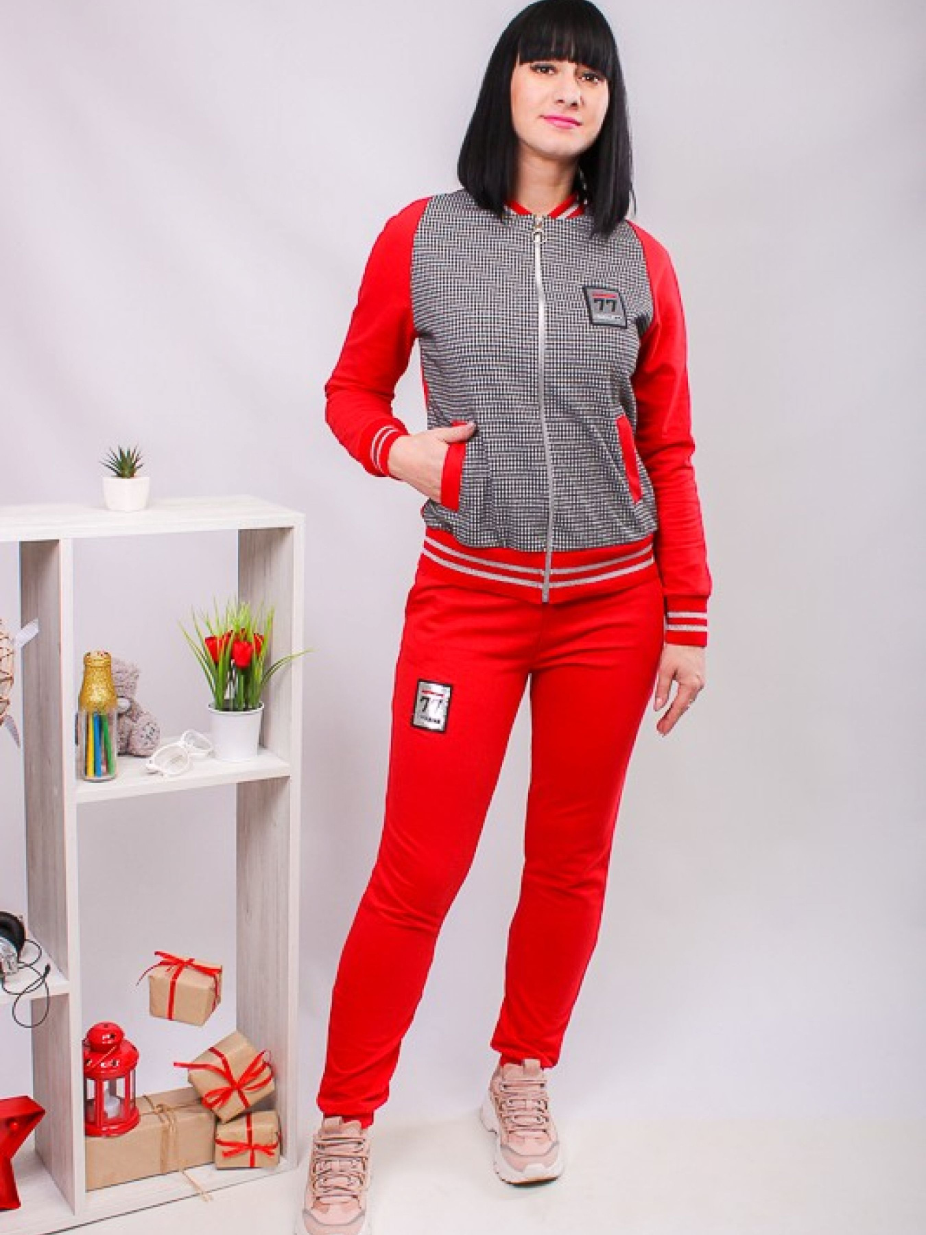 Костюм Носи своє модель 8093-057-chervonij-gusqcha-lapka Фото