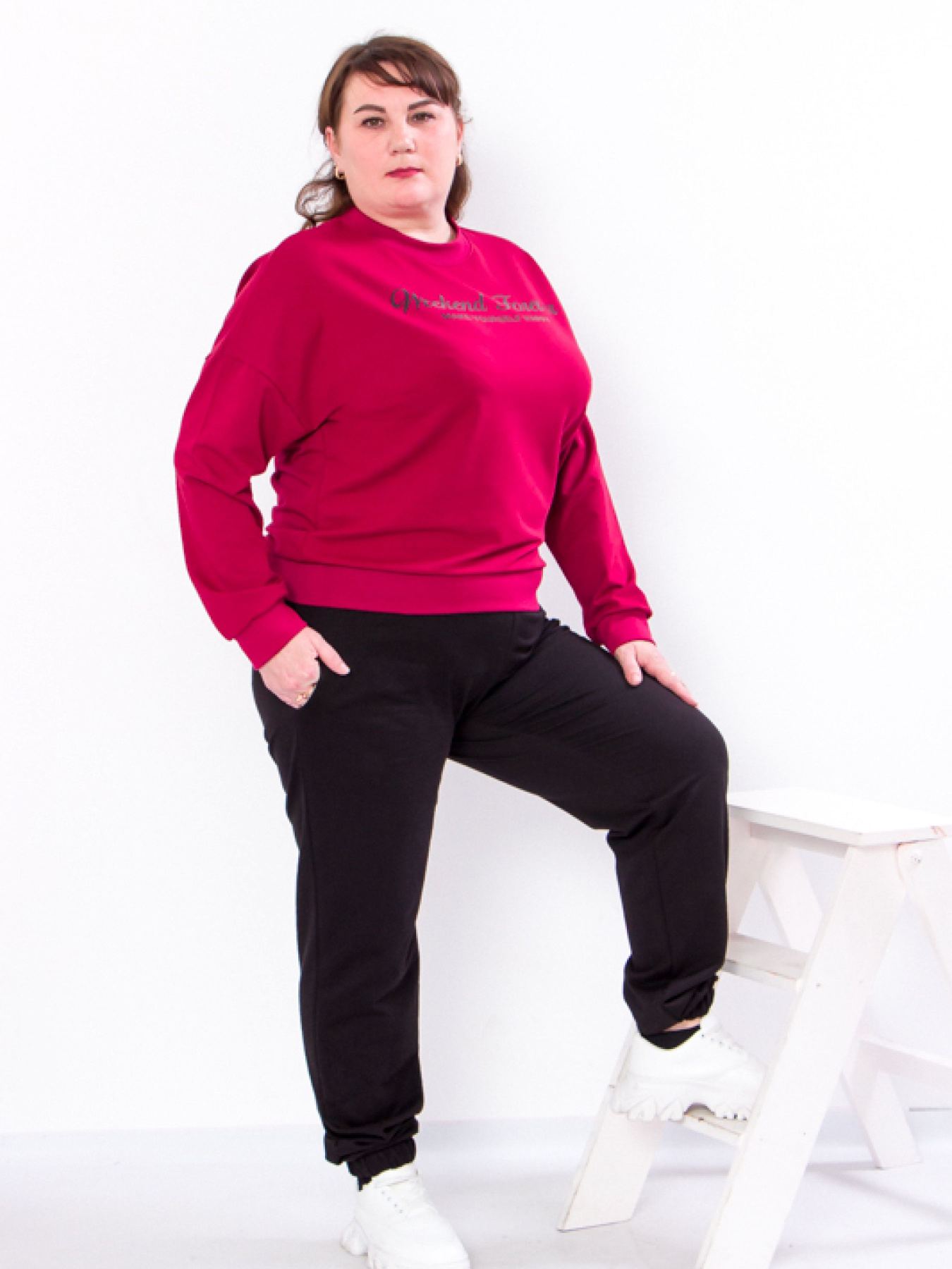 Спортивний костюм Носи своє модель 8237-057-33-bordovij Фото