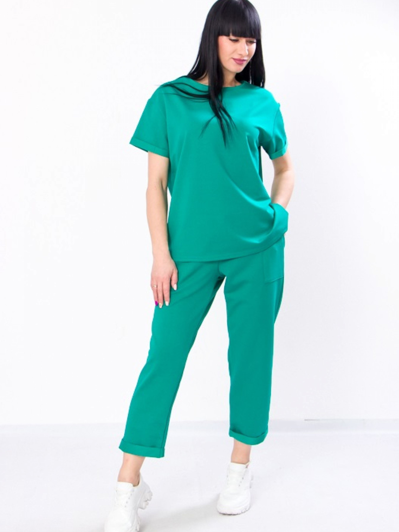 Повседневный костюм Носи своє модель 8348-057-temno-mentolovij Фото