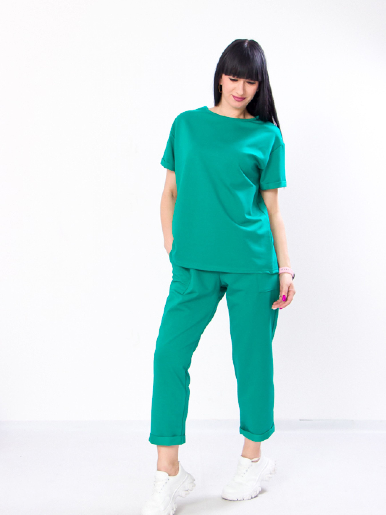 Повседневный костюм Носи своє модель 8348-057-temno-mentolovij Фото