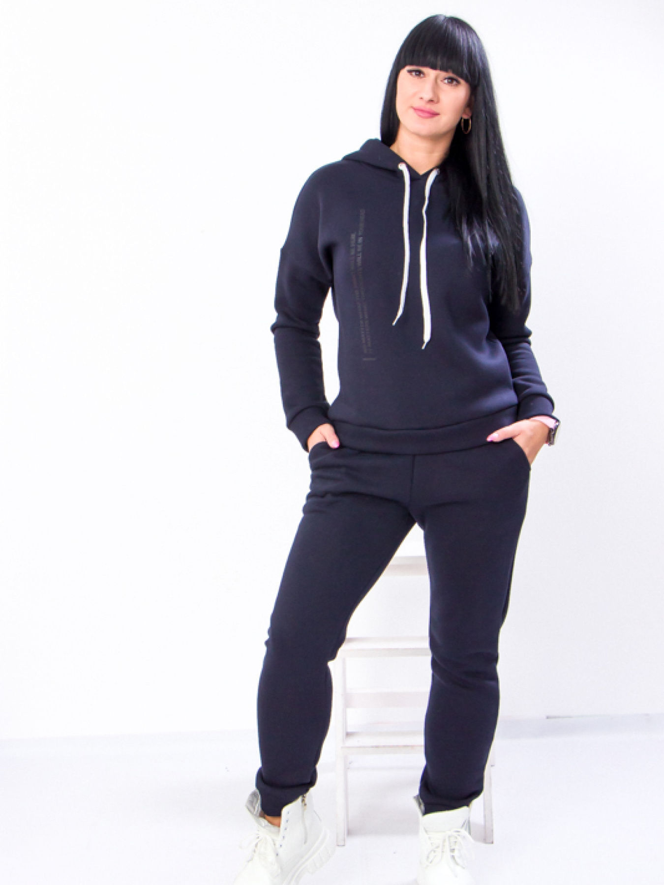 Спортивний костюм Носи своє модель 8164-025-33-chornilxno-sinj Фото