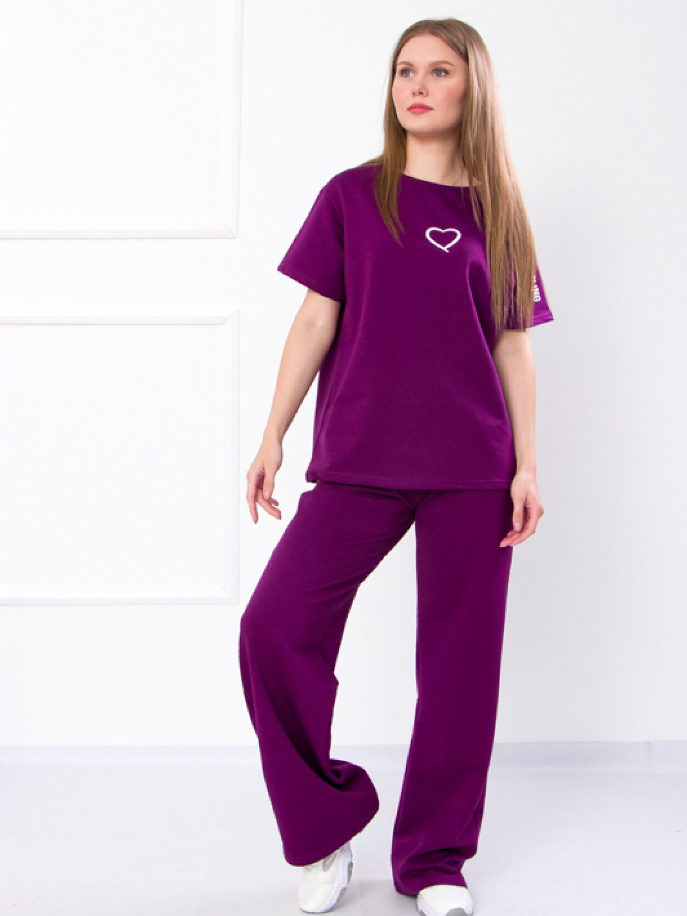 Повседневный костюм Носи своє модель 8190-057-33-baklazhan Фото