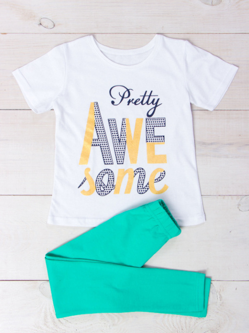 Костюм Носи своє модель 6194-036-33-mentol-nadpisi Фото