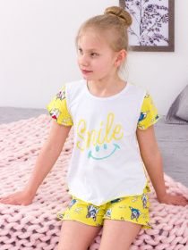 Повседневный костюм Носи своє модель 6372-043-33-pesiki-limon Фото