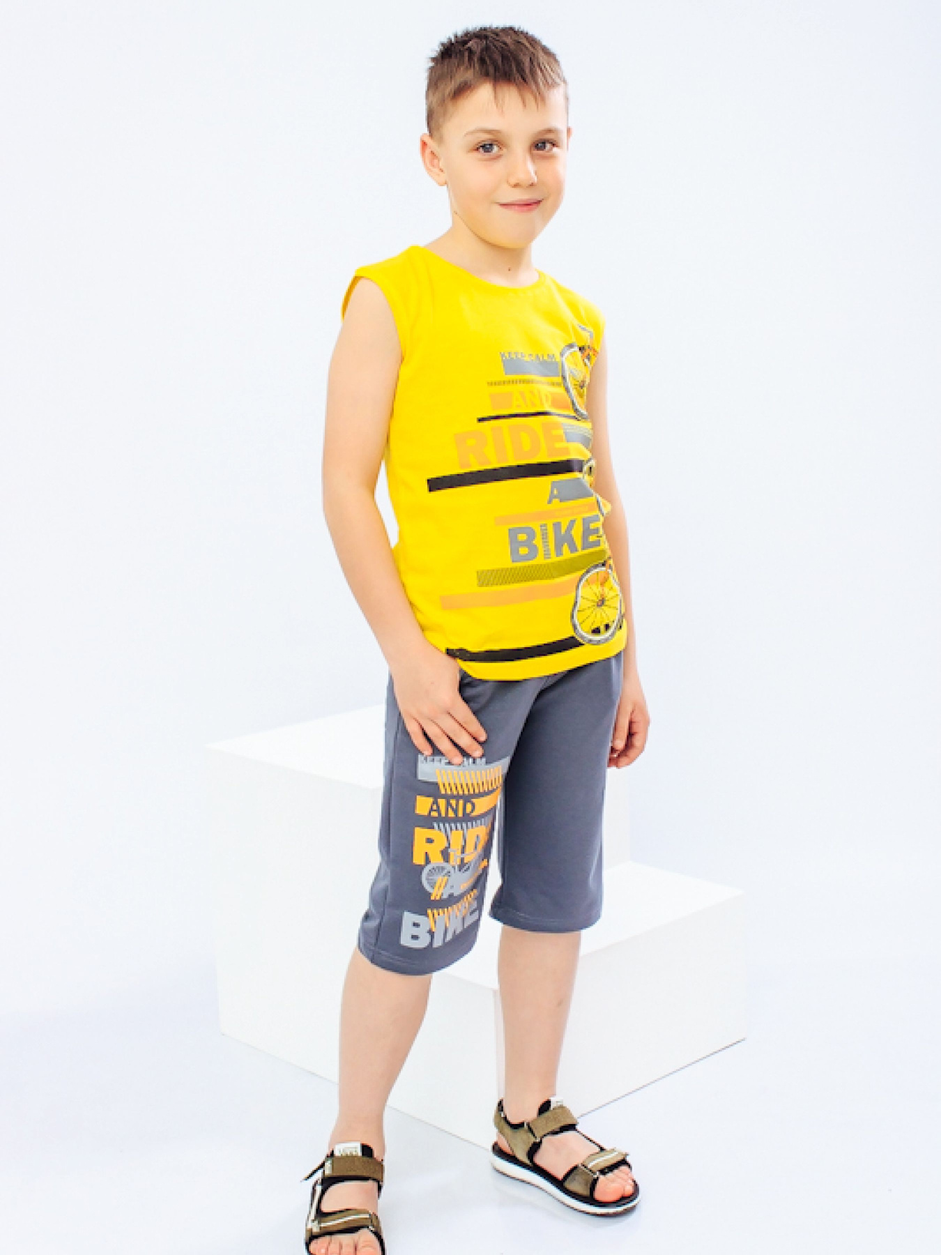 Костюм Носи своє модель 6185-057-33-zhovtij-temno-srij Фото